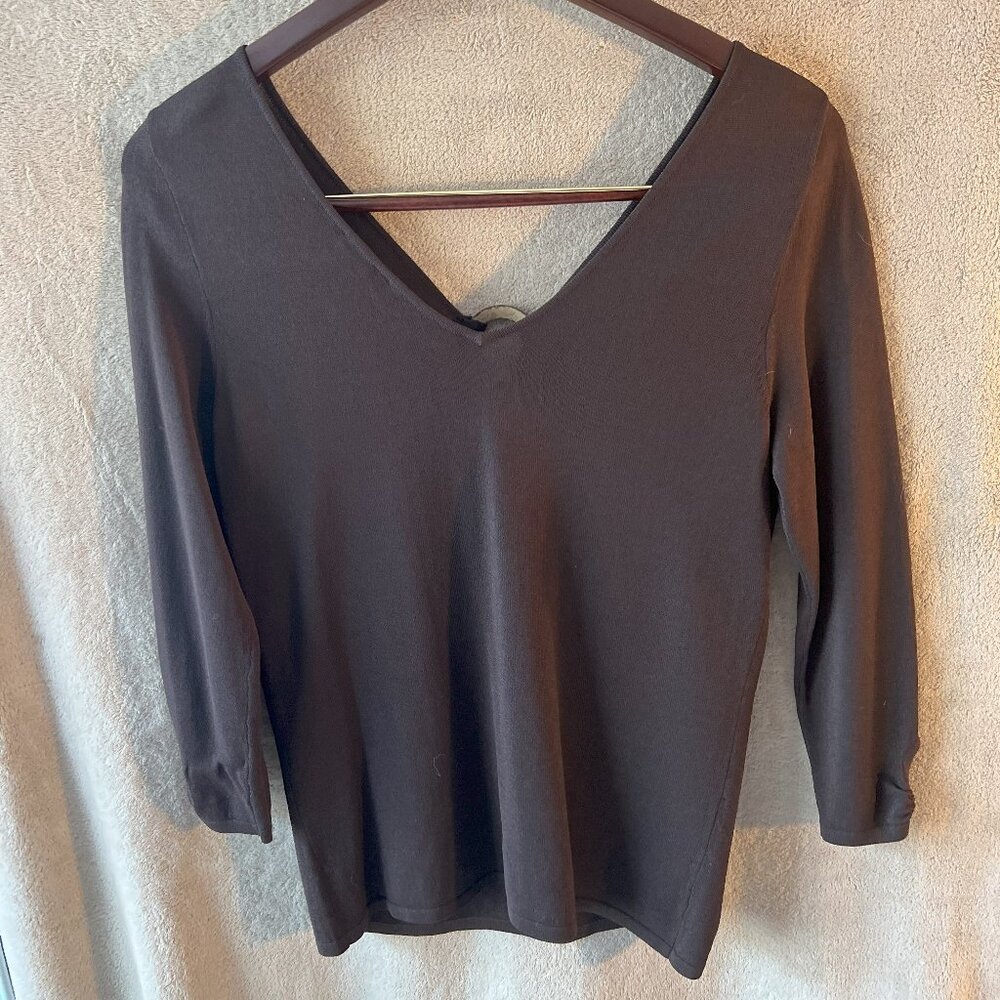 Dana Buchman Women's Sweater - Size Medium - Color - Brown